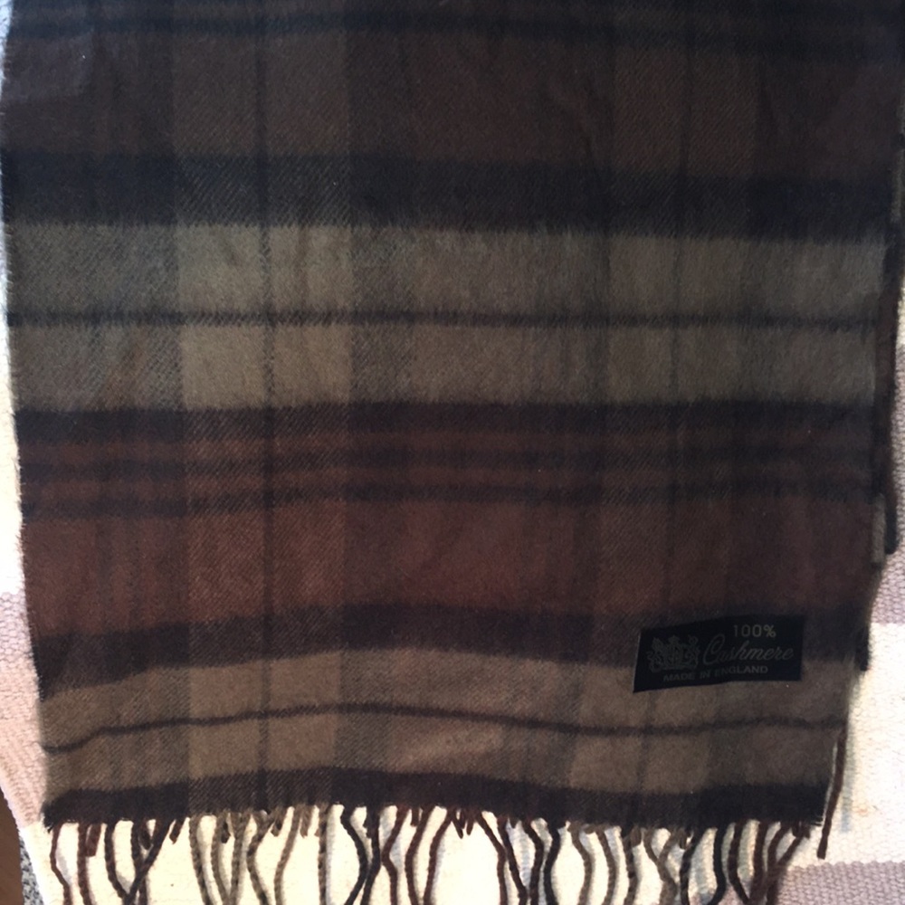 Cashmere Scarf Made in England in Muted Colors
